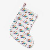 Regenboogvogel met oneindige symbolen kleine kerstsok (Voorkant (Hangend))