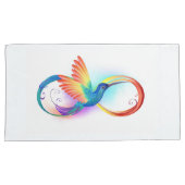 Regenboogvogel met oneindige symbolen kussensloop (Voorkant-Rechts)