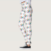 Regenboogvogel met oneindige symbolen leggings (Links)
