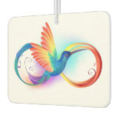 Regenboogvogel met oneindige symbolen luchtverfrisser (Links)