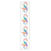 Regenboogvogel met oneindige symbolen medium tafelloper (Voorkant)