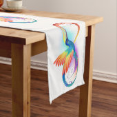 Regenboogvogel met oneindige symbolen medium tafelloper (Voorbeeld)