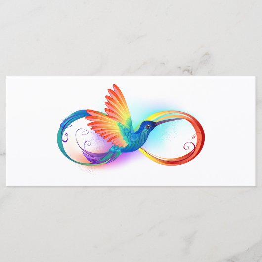 Regenboogvogel met oneindige symbolen menu (Voorkant)