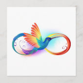 Regenboogvogel met oneindige symbolen menu (Voorkant)