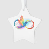 Regenboogvogel met oneindige symbolen ornament (voorkant)