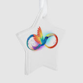Regenboogvogel met oneindige symbolen ornament (voorkant)