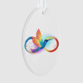 Regenboogvogel met oneindige symbolen ornament (voorkant)