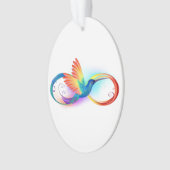 Regenboogvogel met oneindige symbolen ornament (voorkant)