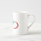 Regenboogvogel met oneindige symbolen porselein kop (Rechts)