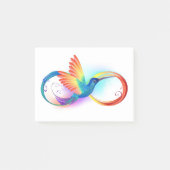 Regenboogvogel met oneindige symbolen post-it® notes (Voorkant)