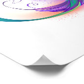 Regenboogvogel met oneindige symbolen poster (Hoek)