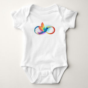 Regenboogvogel met oneindige symbolen romper