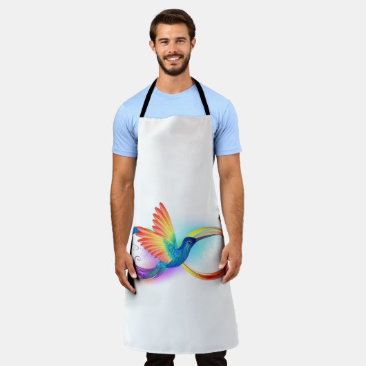 Regenboogvogel met oneindige symbolen schort (Gedragen)