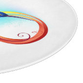 Regenboogvogel met oneindige symbolen snijplank (Hoek)