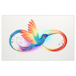 Regenboogvogel met oneindige symbolen stof