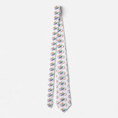 Regenboogvogel met oneindige symbolen stropdas (Achterkant)