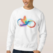 Regenboogvogel met oneindige symbolen trui (Voorkant)