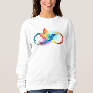 Regenboogvogel met oneindige symbolen trui