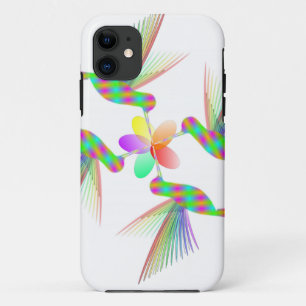 Regenboogvogels die een bloem kussen iPhone 11 hoesje