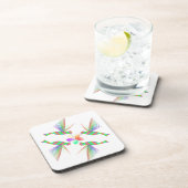 Regenboogvogels die een bloem kussen onderzetter (Rechterzijde)