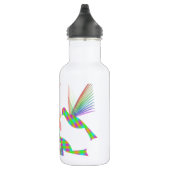 Regenboogvogels die een bloem kussen waterfles  (Rechts)