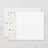 Regenboogvogels Vele Bedankt Kaart (Achterkant)