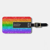 Regenboogvonken zijn als vuurwerk bagagelabel (Voorkant horizontaal)