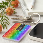 Regenboogvonken zijn als vuurwerk sleutelhanger (Voorkant Rechts)