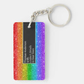 Regenboogvonken zijn als vuurwerk sleutelhanger (achterkant)