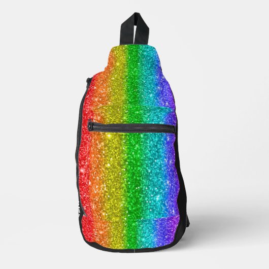 Regenboogvonken zijn als vuurwerk sling bag (Voorkant)