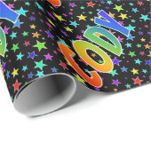 Regenboogvoornaam "CODY" + sterren Cadeaupapier (Rol Hoek)