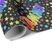 Regenboogvoornaam "TAMMY" + sterren Cadeaupapier (Rol Hoek)