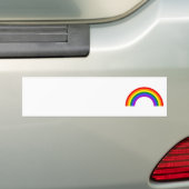 Regenboogvorm Bumpersticker (Op auto)