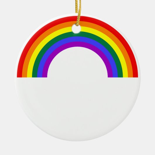 Regenboogvorm Keramisch Ornament (Voorkant)