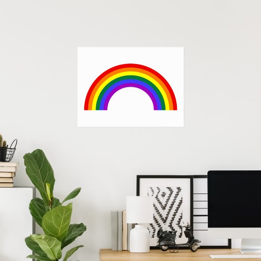 Regenboogvorm Poster (Thuiskantoor)
