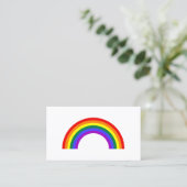 Regenboogvorm Visitekaartje (Staand voorkant)