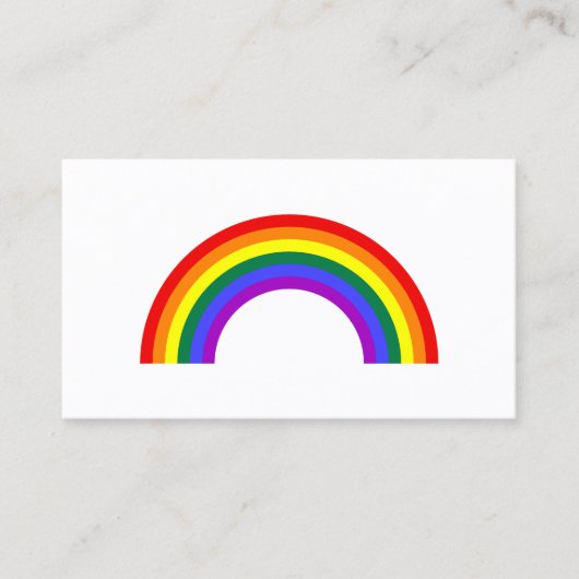 Regenboogvorm Visitekaartje (Voorkant)