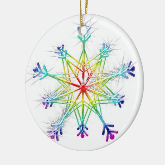 Regenboogvorst 3 Ornament (Links)