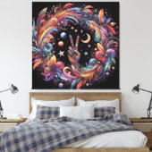 Regenboogvrede Canvas Afdruk (Insitu (Slaapkamer))