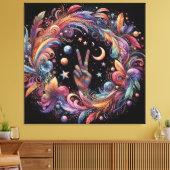 Regenboogvrede Canvas Afdruk (Insitu (Woonkamer))