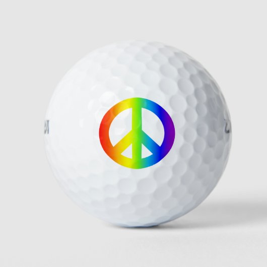 Regenboogvrede Golfballen (Voorkant)