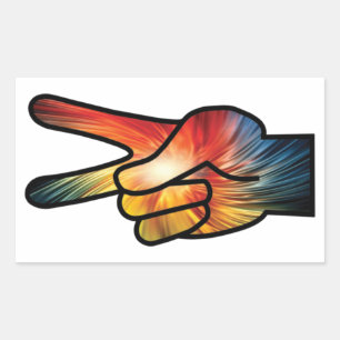 Regenboogvrede Rechthoekige Sticker