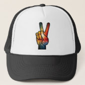 Regenboogvrede Trucker Pet (Voorkant)