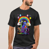 Regenboogvrienden voor de geboorte van kinderen en t-shirt (Voorkant)