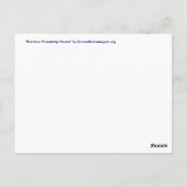 Regenboogvriendschap Harten Briefkaarten of kaarte (Achterkant)