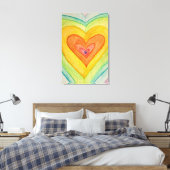 Regenboogvriendschap harten Prints schilderen (gro (Insitu (Slaapkamer))