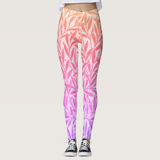  regenboogvrije bladeren Botanische Tanktop Leggings (Voorkant)