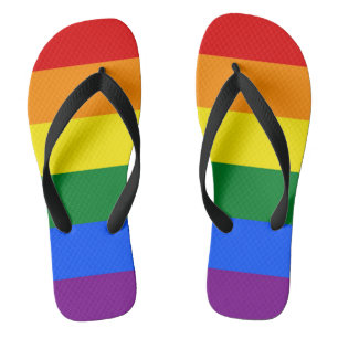 Regenboogvrije vlag teenslippers