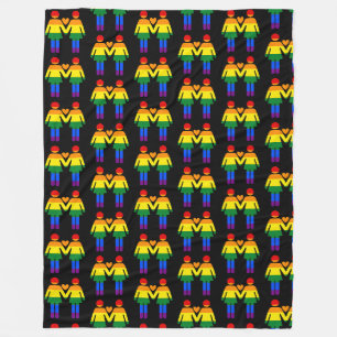 Regenboogvrouwen Fleece Deken