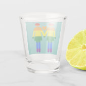 Regenboogvrouwen Shot Glas (Achterkant)